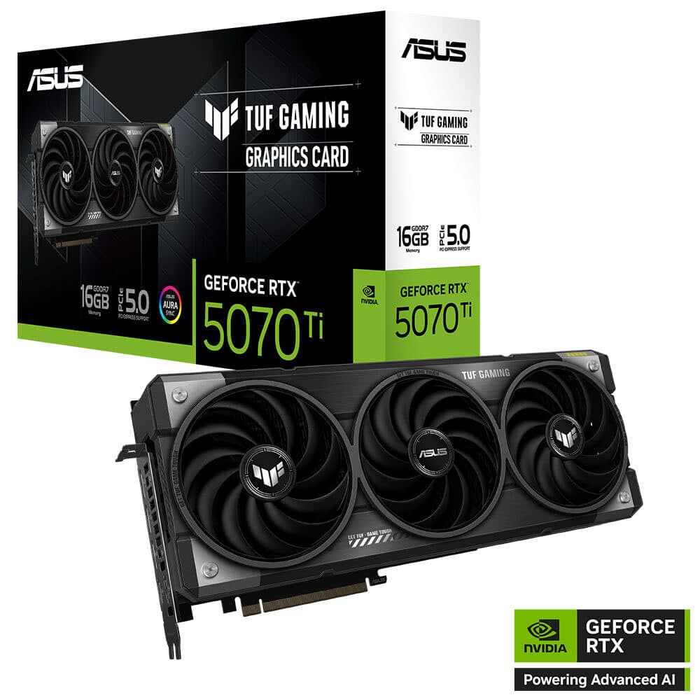 ASUS TUF Gaming GeForce RTX™ 5070 Ti 16GB GDDR7 ASUS TUF Gaming GeForce RTX 5070 Ti 16GB GDDR7 256 Bit DLSS 4 Ekran Kartı h1