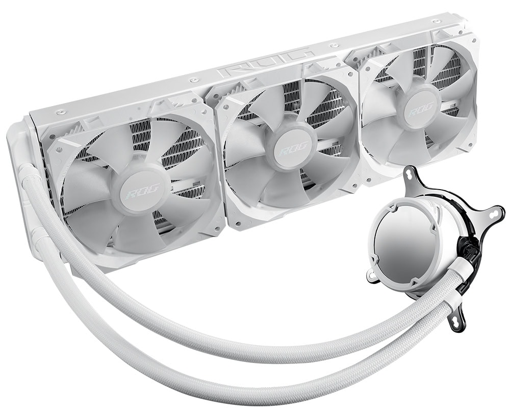 ROG STRIX LC II 360 ARGB WHITE EDITION ASUS ROG Strix LC II 360 ARGB V3 Beyaz Sıvı Soğutucu yh2