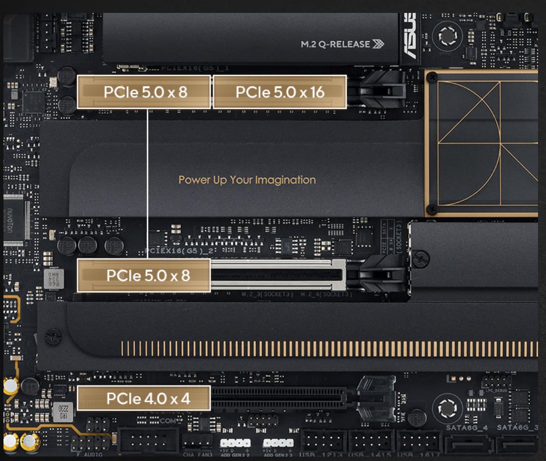 ProArt X870E-CREATOR WIFI ASUS ProArt X870E-Creator WiFi DDR5 Soket AM5 M.2 HDMI ATX Anakart h5