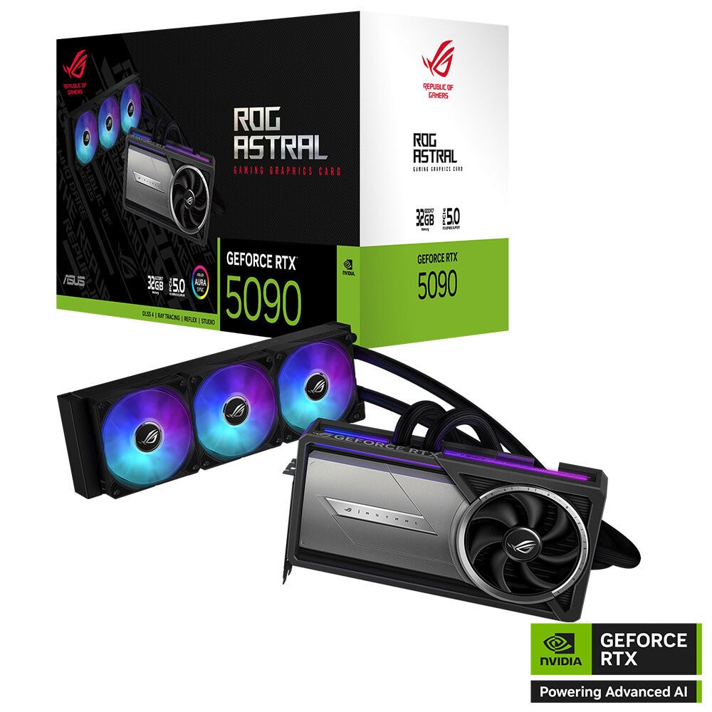 ROG Astral LC GeForce RTX™ 5090 32GB GDDR7 ASUS ROG Astral LC GeForce RTX 5090 32GB GDDR7 512 Bit DLSS 4 Sıvı Soğutuculu Ekran Kartı h1