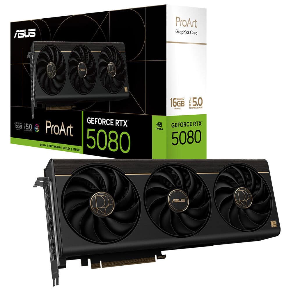 ProArt GeForce RTX™ 5080 16GB GDDR7 OC Edition ASUS ProArt GeForce RTX 5080 16GB GDDR7 OC Edition 256 Bit DLSS 4 Ekran Kartı h1