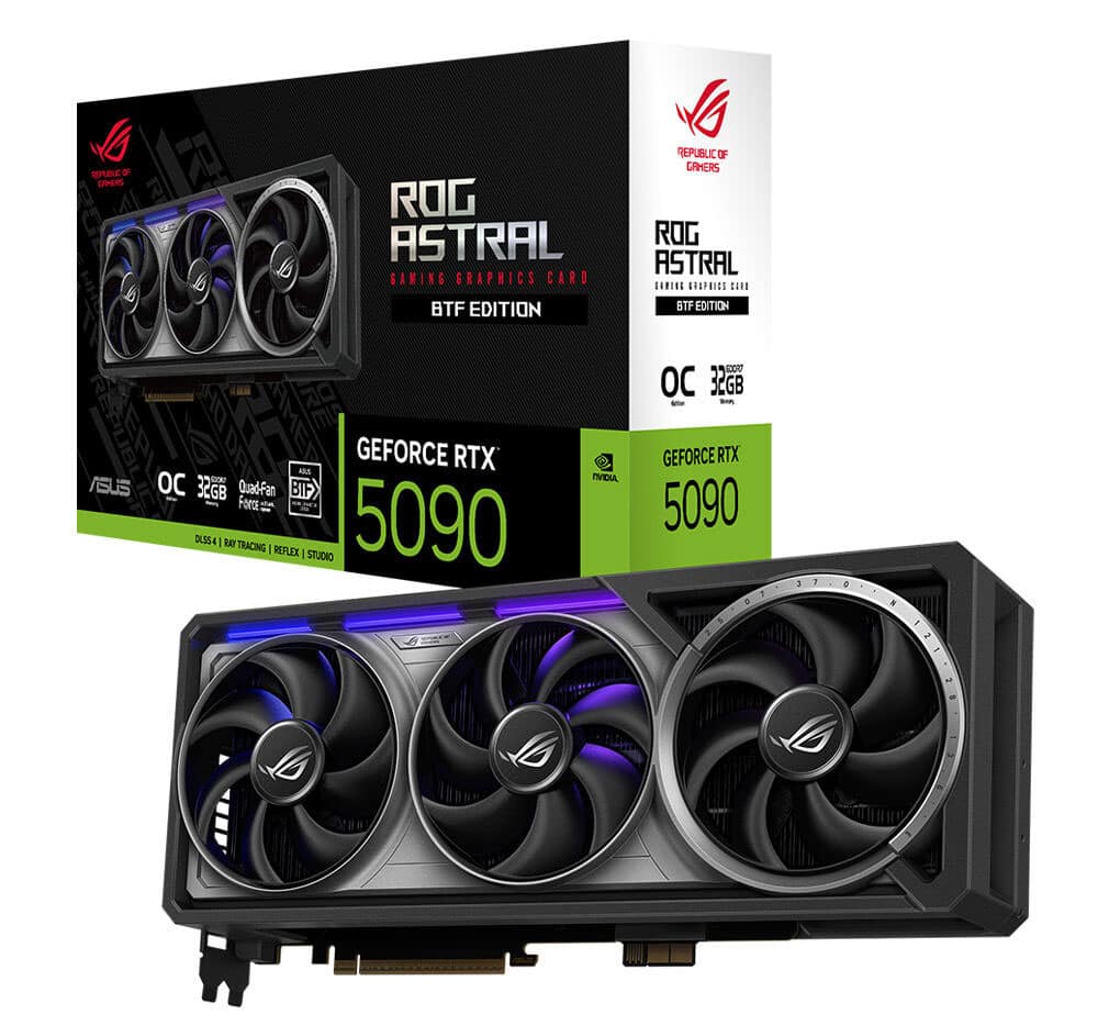 ROG Astral GeForce RTX™ 5090 32GB GDDR7 BTF OC Edition ASUS ROG Astral GeForce RTX 5090 32GB GDDR7 BTF OC Edition 512 Bit DLSS 4 Ekran Kartı h1