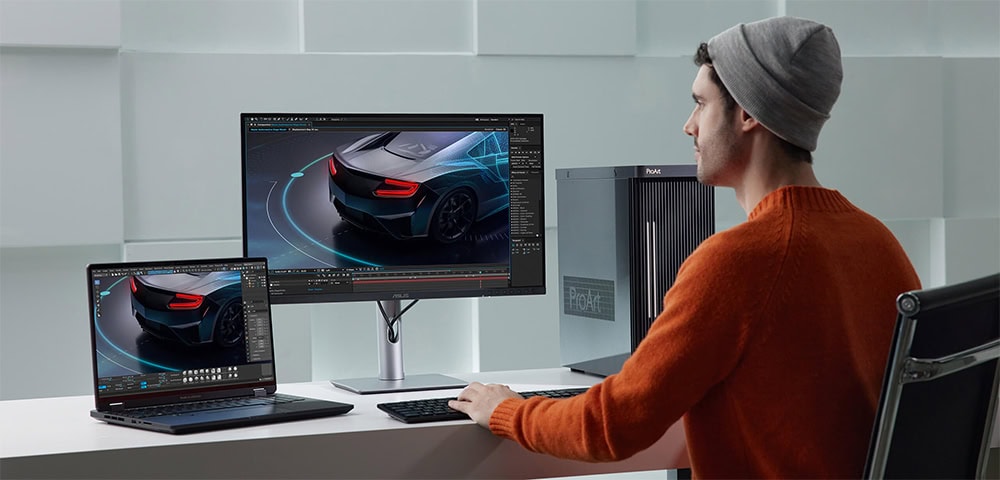 ProArt Display PA24ACRV ASUS ProArt PA24ACRV 23.8 inç 75Hz 5ms 2K QHD Adaptive Sync IPS Pivot Monitör h9