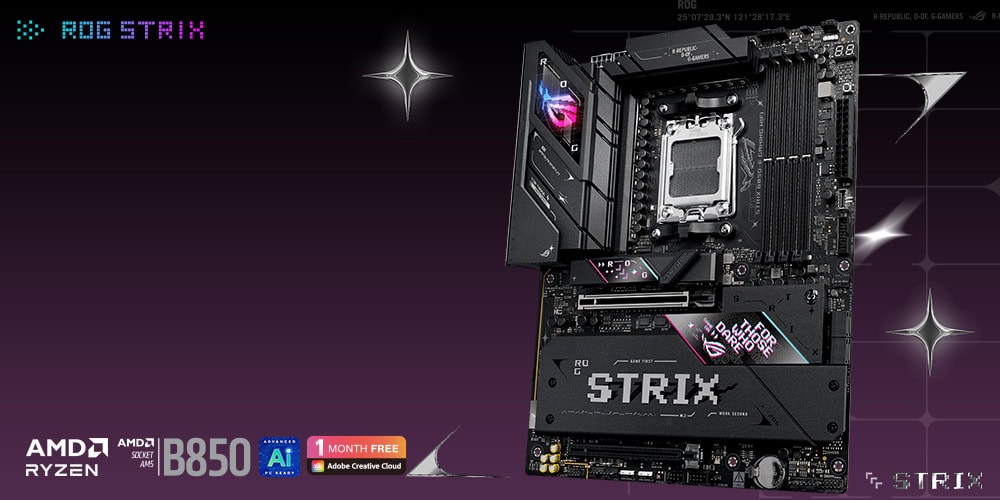 ASUS ROG Strix B850-E Gaming WiFi 8000MHz (OC) DDR5 Soket AM5 M.2 HDMI DP ATX Anakart h2