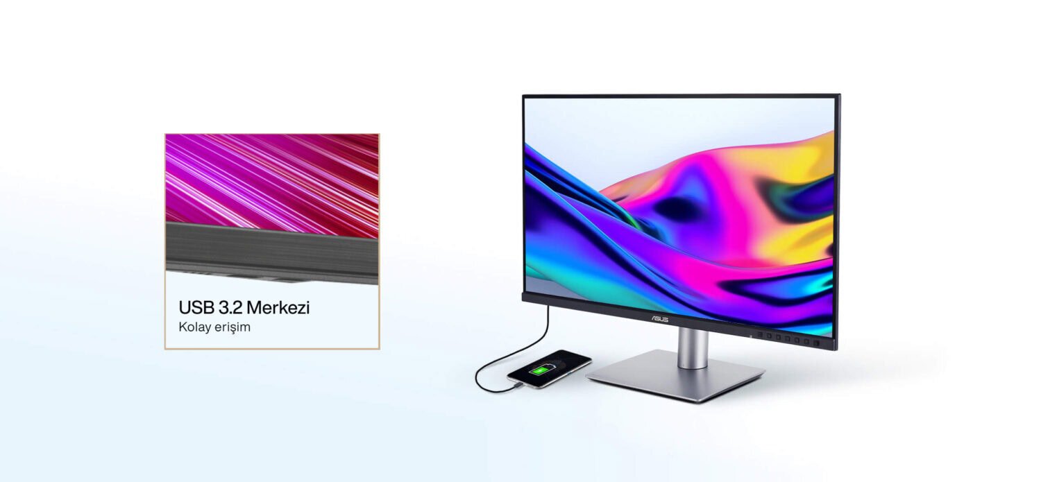 ProArt Display PA24ACRV ASUS ProArt PA24ACRV 23.8 inç 75Hz 5ms 2K QHD Adaptive Sync IPS Pivot Monitör h14