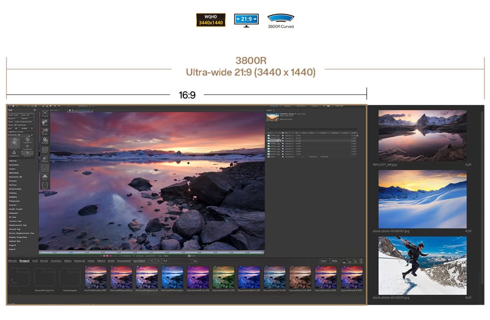 ProArt Display PA34VCNV ASUS ProArt PA34VCNV 34.1 inç 60Hz 5ms Adaptive Sync IPS Monitör h7