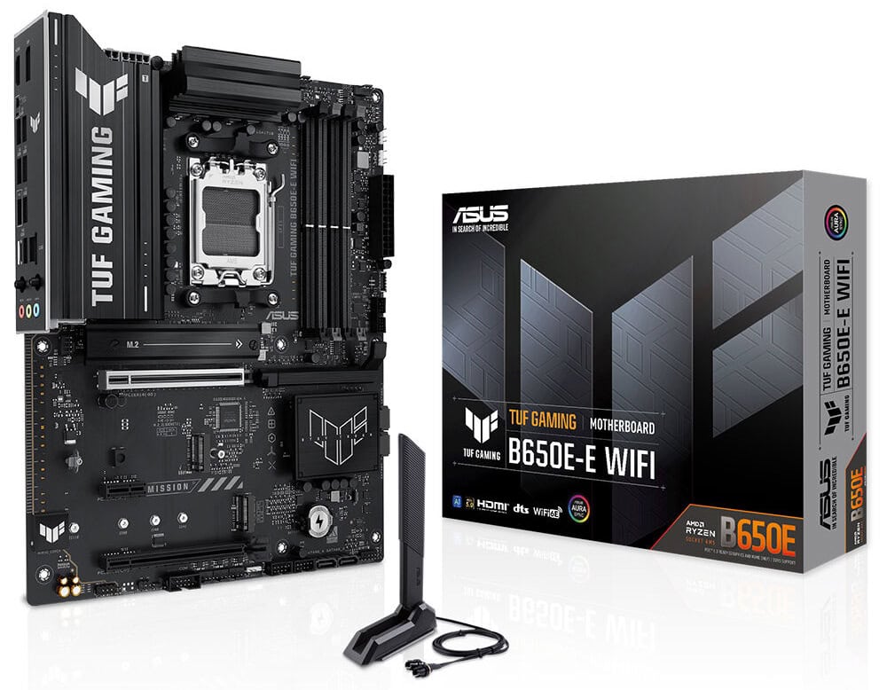 ASUS TUF GAMING B650E-E WIFI 8000MHz (OC) DDR5 Soket AM5 M.2 HDMI DP ATX Anakart h1
