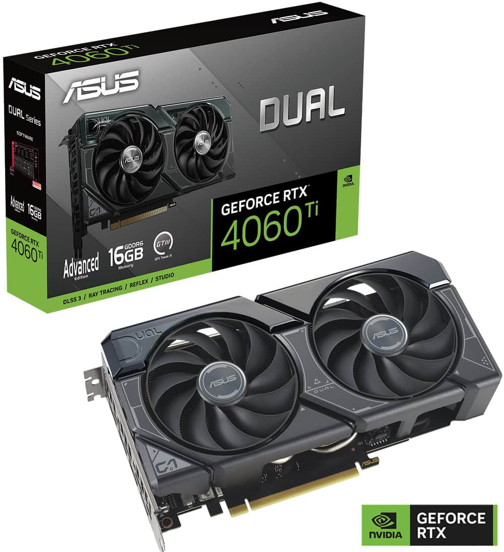 ASUS Dual GeForce RTX™ 4060 Ti Advanced Edition 16GB GDDR6 ASUS Dual GeForce RTX 4060 Ti Advanced Edition 16GB Ekran Kartı yh4