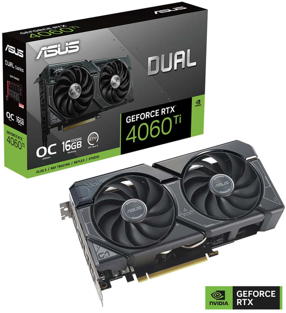 ASUS Dual GeForce RTX™ 4060 Ti OC Edition 16GB GDDR6 ASUS Dual GeForce RTX 4060 Ti OC 16GB Ekran Kartı yh4
