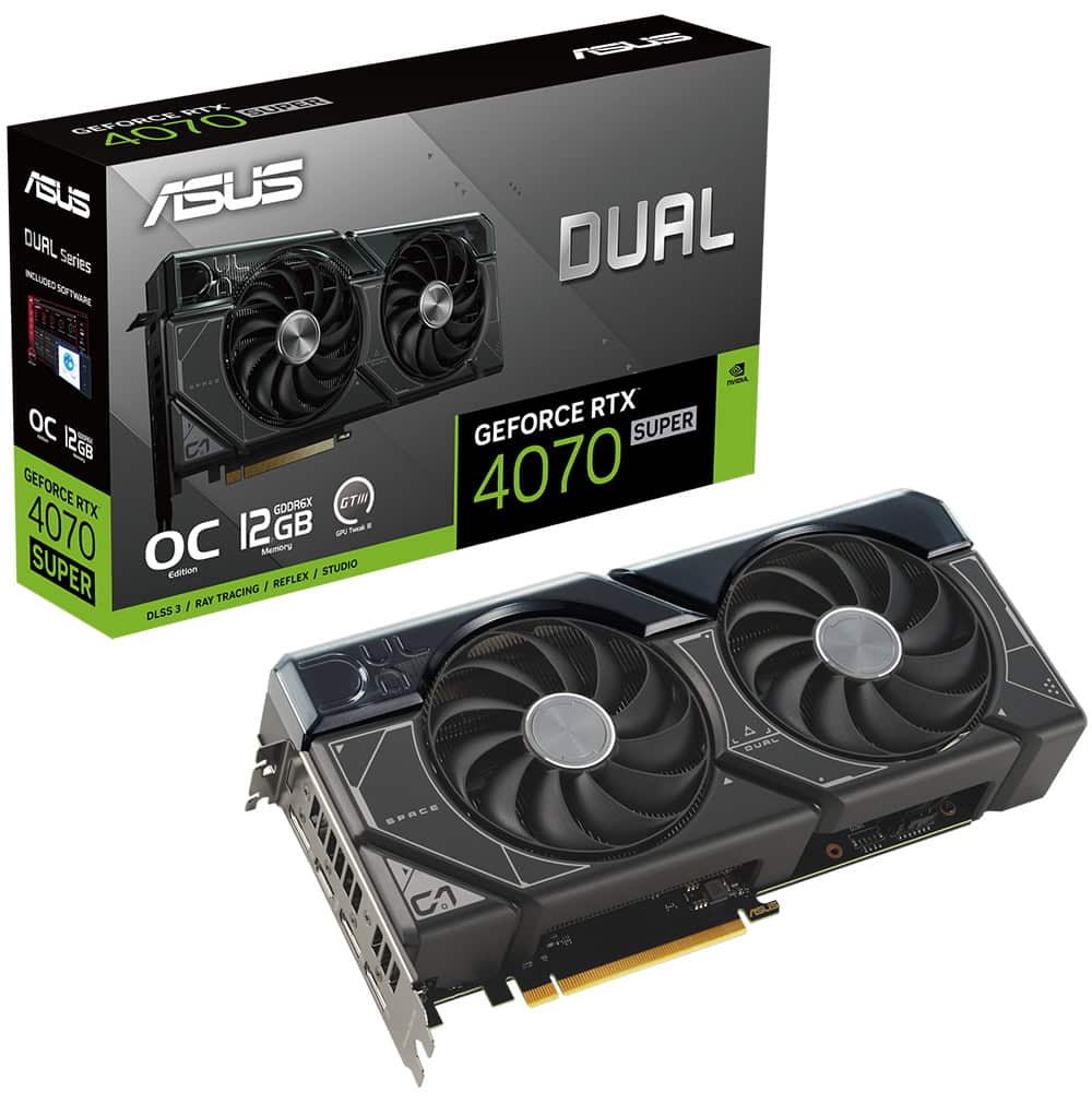 ASUS Dual GeForce RTX™ 4070 SUPER OC Edition 12GB GDDR6X ASUS DUAL GeForce RTX 4070 SUPER OC 12GB Ekran Kartı yh4