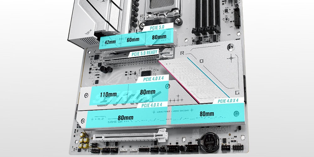 ASUS ROG Strix B850-A Gaming WiFi 8000MHz (OC) DDR5 Soket AM5 M.2 HDMI DP ATX Anakart h10