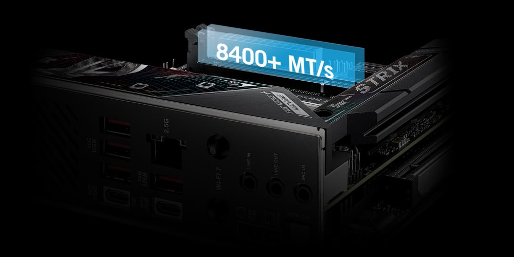 ASUS ROG Strix B850-I Gaming WiFi 8400MHz (OC) DDR5 Soket AM5 M.2 HDMI DP Mini-ITX Anakart h11