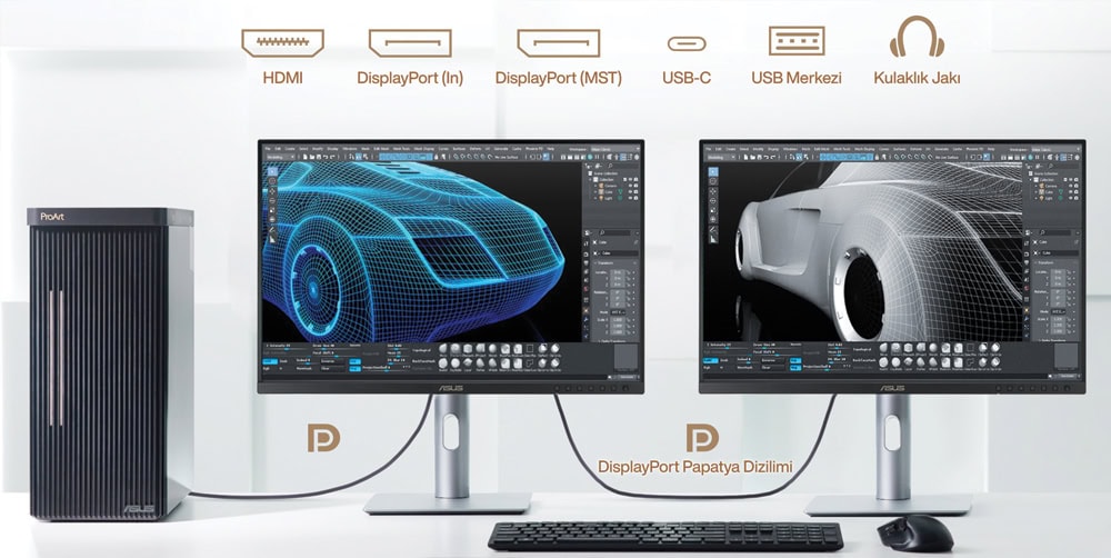 ProArt Display PA248CRV ASUS ProArt PA248CRV 24.1 inç 75Hz 5ms WUXGA Adaptive Sync IPS Pivot Monitör h12