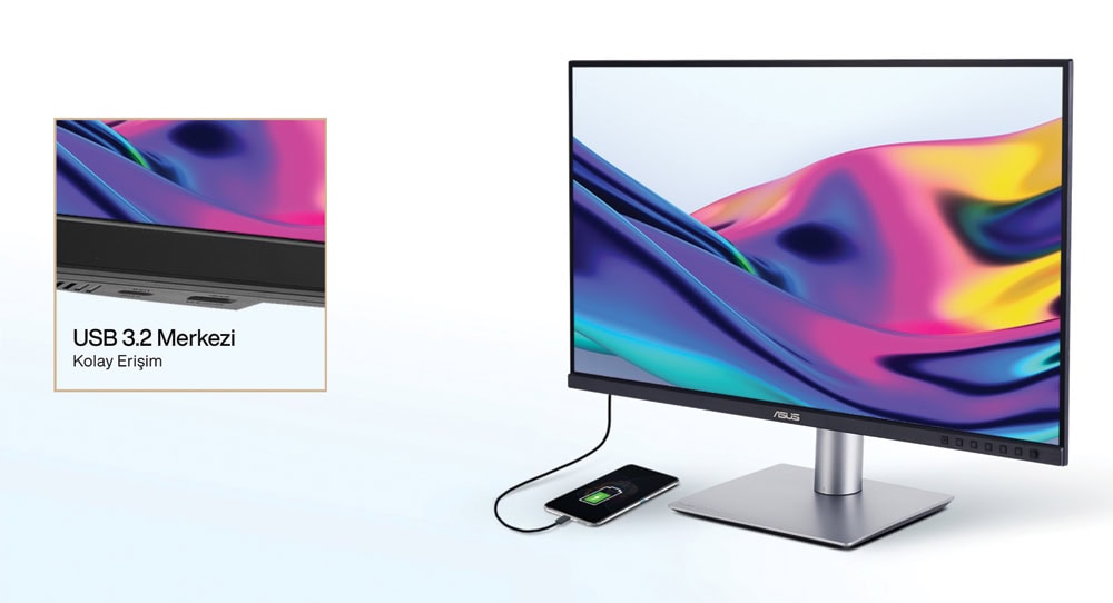 ProArt Display PA248CRV ASUS ProArt PA248CRV 24.1 inç 75Hz 5ms WUXGA Adaptive Sync IPS Pivot Monitör h13