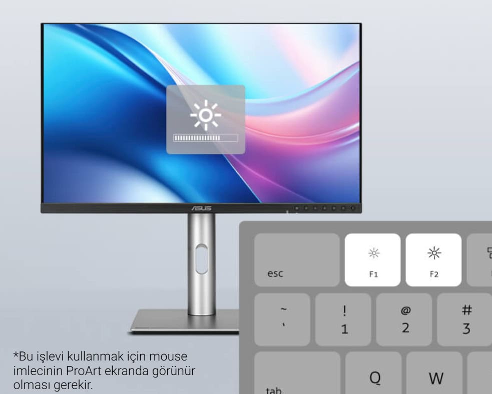 ProArt Display PA248QV Gen2 (PA248QFV) ASUS ProArt PA248QFV 24.1 inç 100Hz 5ms WUXGA Adaptive Sync IPS Pivot Monitör h7