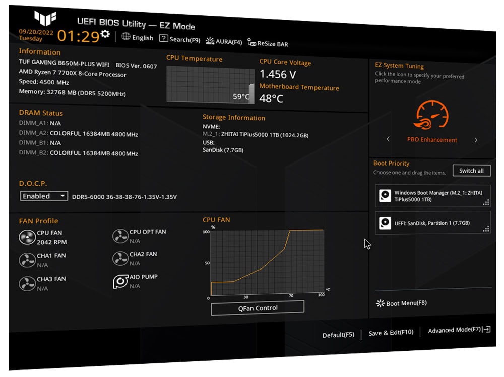 ASUS TUF GAMING B650E-E WIFI 8000MHz (OC) DDR5 Soket AM5 M.2 HDMI DP ATX Anakart h3