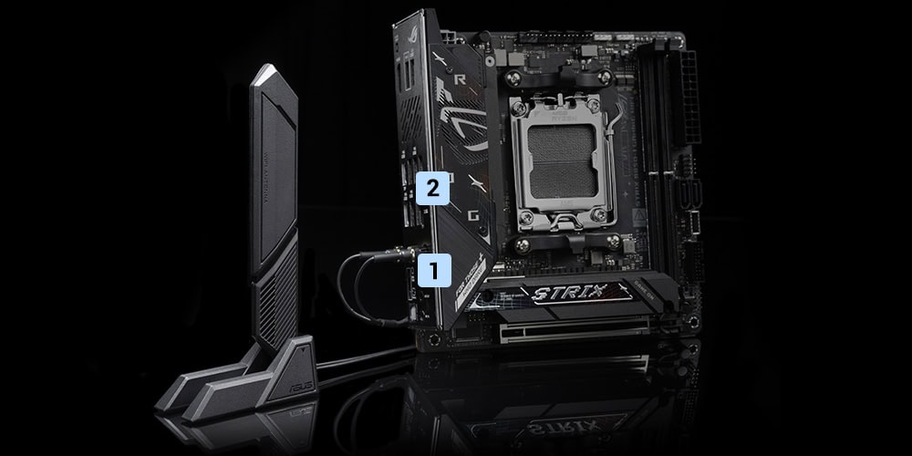 ASUS ROG Strix B850-I Gaming WiFi 8400MHz (OC) DDR5 Soket AM5 M.2 HDMI DP Mini-ITX Anakart h14