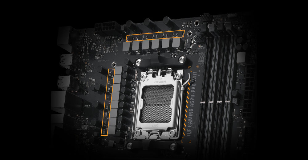 TUF GAMING B760-PLUS WIFI ASUS Tuf Gaming A620-PRO WiFi 6400MHz (OC) DDR5 Soket AM5 M.2 HDMI DP ATX Anakart h5