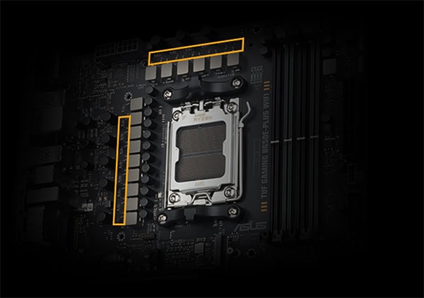 ASUS TUF GAMING B650E-PLUS WIFI 8000MHz (OC) DDR5 Soket AM5 M.2 HDMI DP ATX Anakart h6