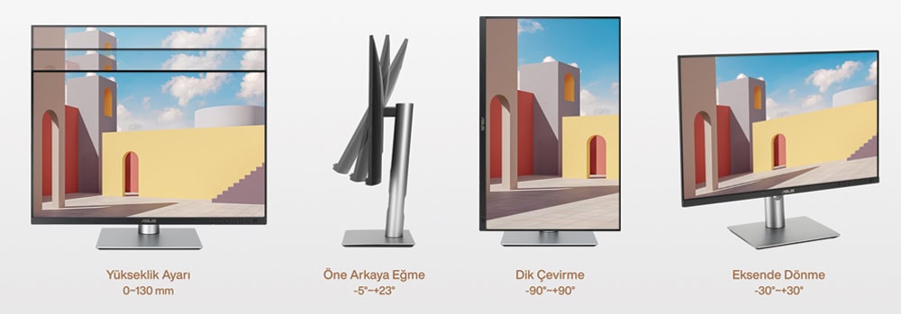 ProArt Display PA248CRV ASUS ProArt PA248CRV 24.1 inç 75Hz 5ms WUXGA Adaptive Sync IPS Pivot Monitör h16