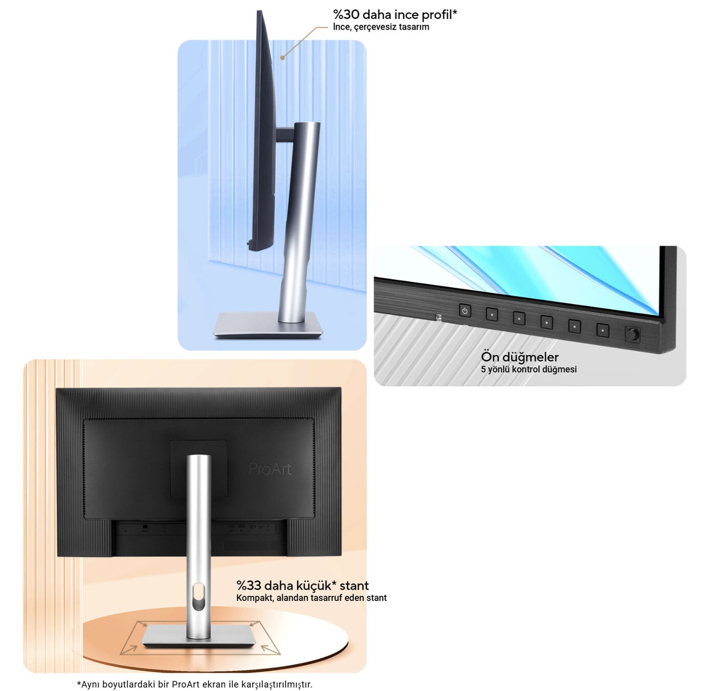 ProArt Display PA27JCV ASUS ProArt PA27JCV 27 inç 60Hz 5ms 5K Full HD Adaptive Sync IPS Monitör h15