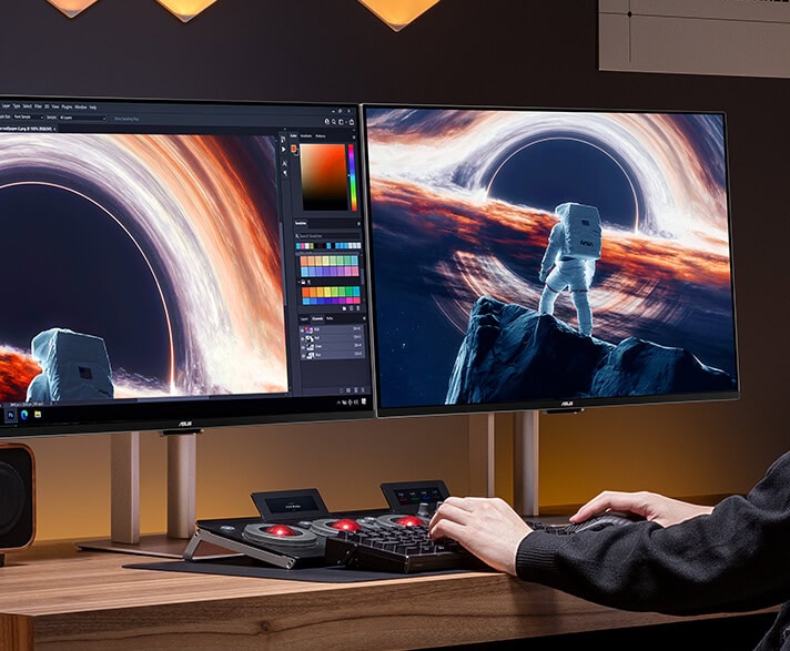 ProArt Display OLED PA32UCDMR-K ASUS ProArt PA32UCDMR-K 31.5 inç 240Hz 0.1ms 4K UHD Adaptive Sync QD-OLED Pivot Monitör h4