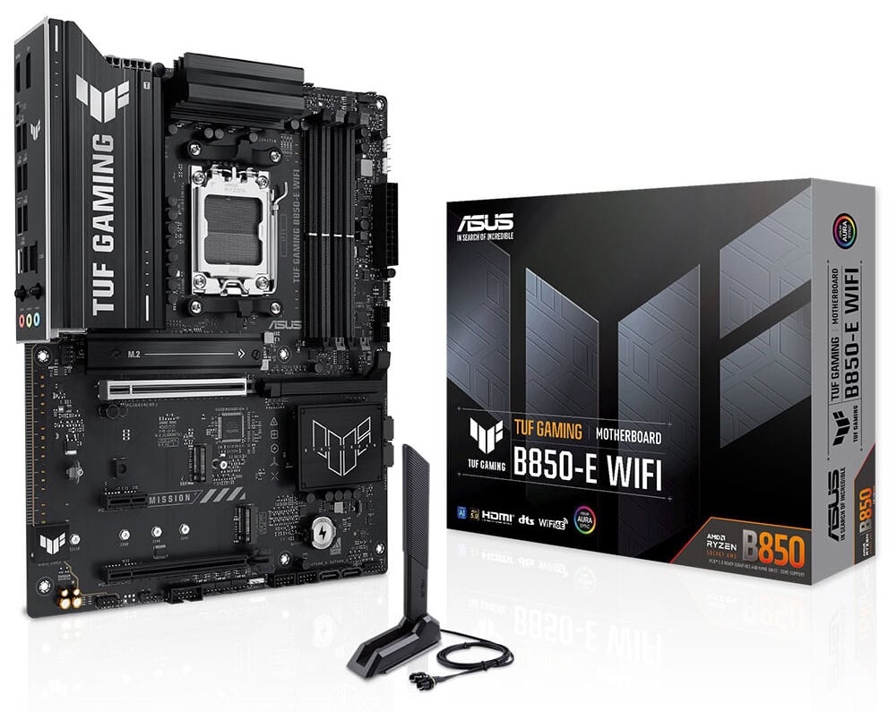TUF GAMING B850-E WIFI ASUS TUF GAMING B850-E WIFI 8000MHz (OC) DDR5 Soket AM5 M.2 HDMI DP ATX Anakart h1