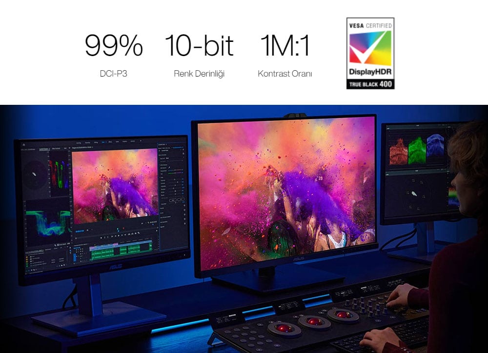 ProArt Display OLED PA32DC ASUS ProArt PA32DC 31.5 inç 60Hz 1ms 4K UHD OLED Pivot Monitör h10