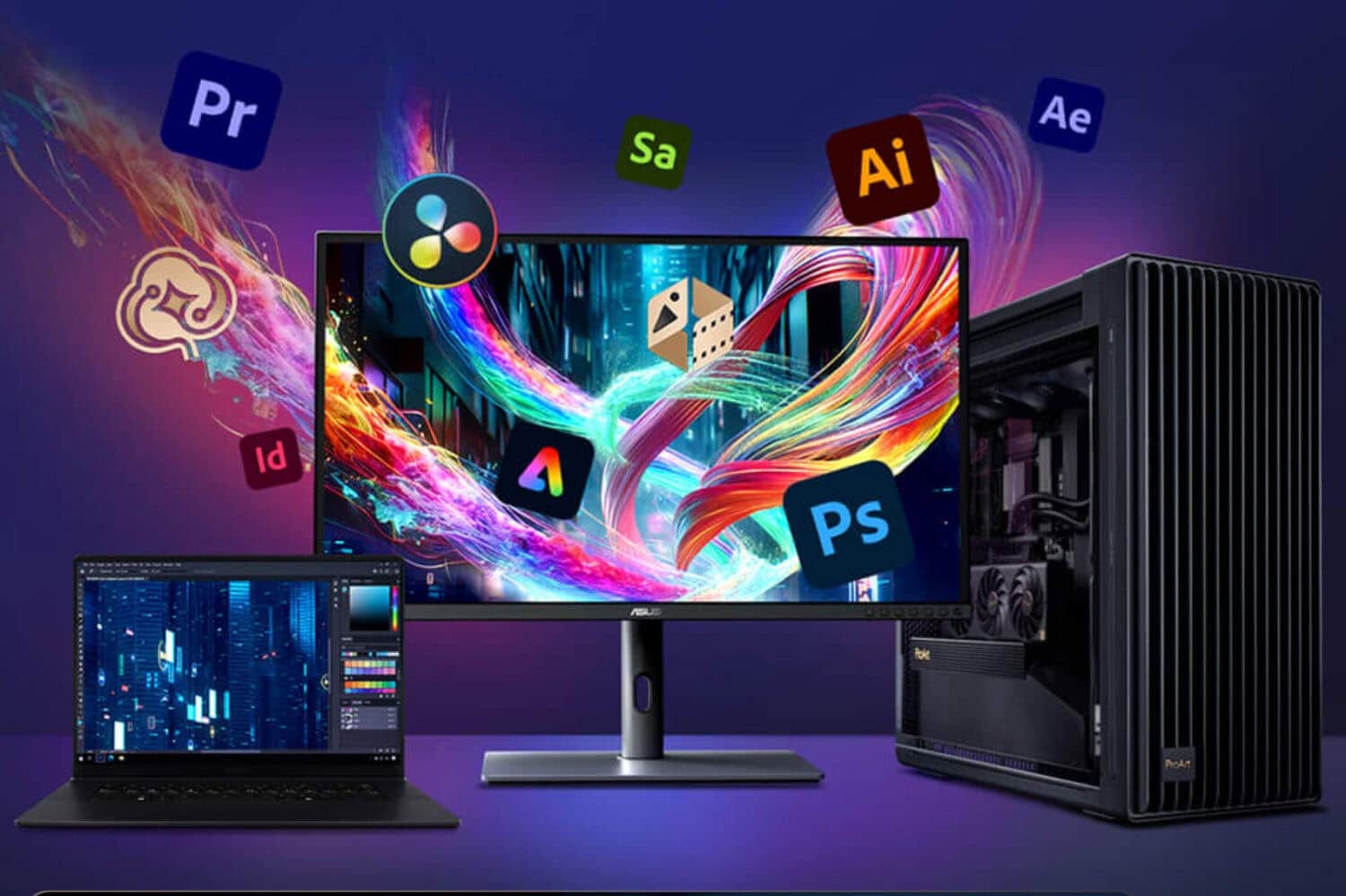 ProArt Display 6K PA32QCV ASUS ProArt PA32QCV 31.5 inç 60Hz 5ms 6K UHD Adaptive Sync IPS Pivot Monitör h16