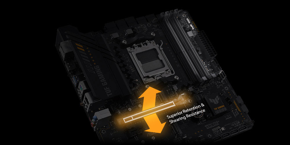 TUF GAMING A620M-PLUS ASUS Tuf Gaming A620M-Plus 6400MHz (OC) DDR5 Soket AM5 M.2 HDMI DP mATX Anakart h13