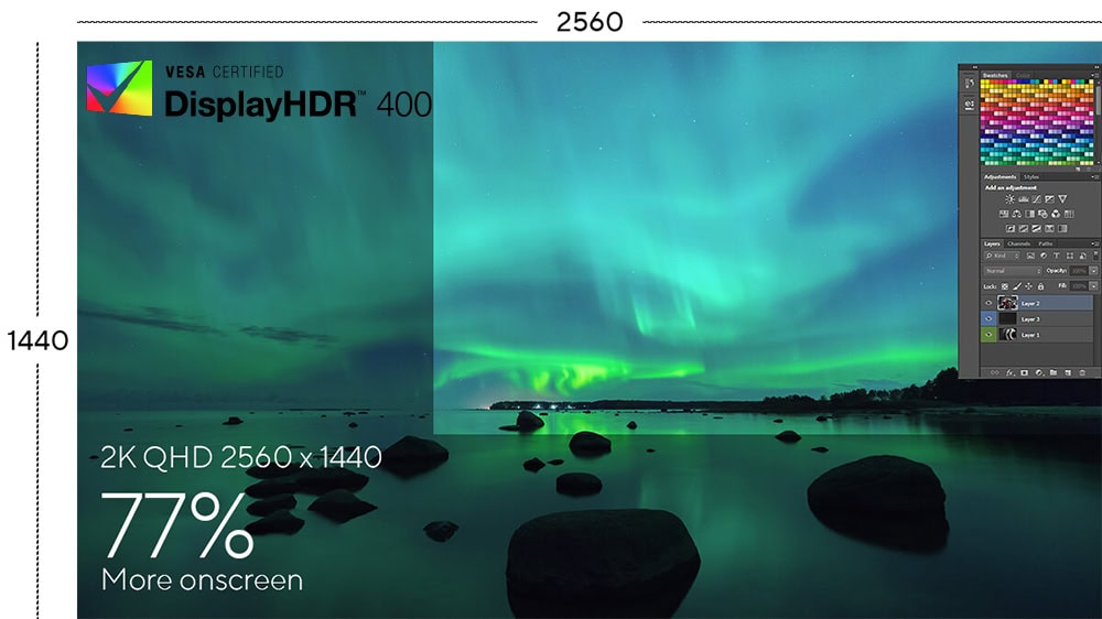 ProArt Display PA278CFRV ASUS ProArt PA278CFRV 27 inç 100Hz 5ms 2K QHD Adaptive Sync IPS Pivot Monitör h6