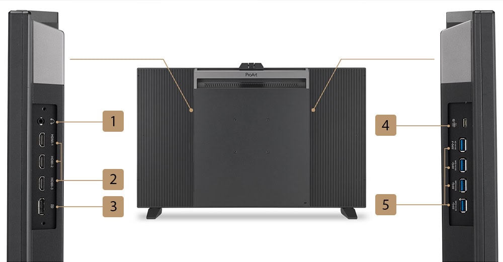 ProArt Display OLED PA32DC ASUS ProArt PA32DC 31.5 inç 60Hz 1ms 4K UHD OLED Pivot Monitör h16