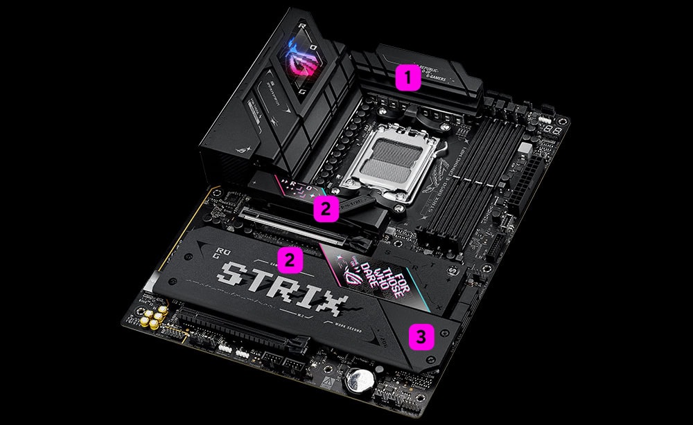ASUS ROG Strix B850-E Gaming WiFi 8000MHz (OC) DDR5 Soket AM5 M.2 HDMI DP ATX Anakart h18