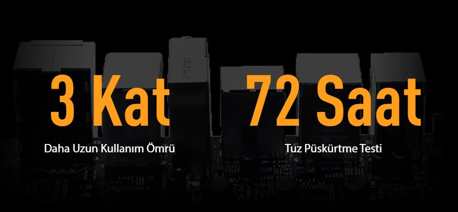 TUF GAMING B650-E WIFI ASUS TUF Gaming B650-E WIFI 8000MHz (OC) DDR5 Soket AM5 M.2 HDMI DP ATX Anakart h19