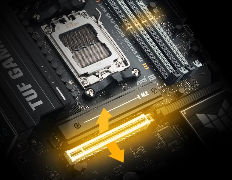 ASUS TUF GAMING B650E-PLUS WIFI 8000MHz (OC) DDR5 Soket AM5 M.2 HDMI DP ATX Anakart h15