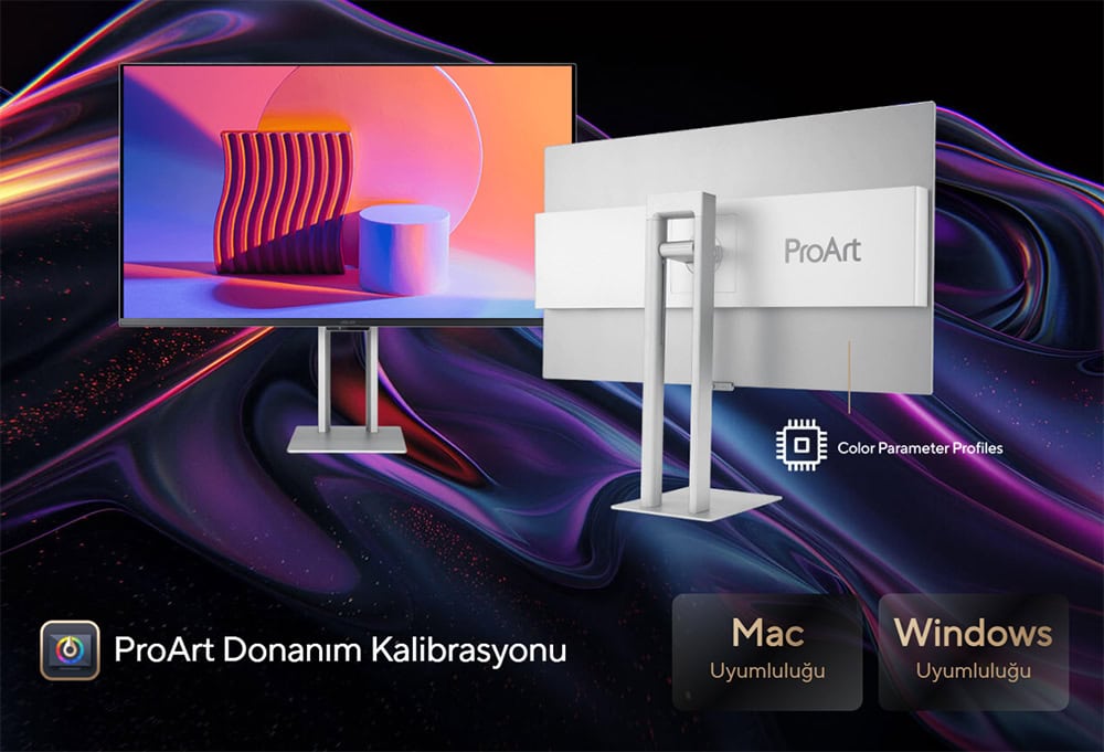 ProArt Display OLED PA32UCDM ASUS ProArt PA32UCDM 31.5 inç 240Hz 0.1ms 4K UHD Adaptive Sync QD-OLED Pivot Monitör h13