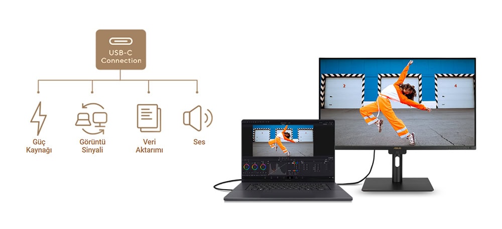 ProArt Display PA32UCE ASUS ProArt PA32UCE 31.5 inç 60Hz 5ms 4K UHD Adaptive Sync IPS Pivot Monitör h20
