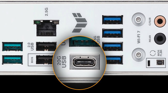 TUF-GAMING-B850-BTF-WIFI-W ASUS TUF GAMING B850-BTF WIFI W 8000MHz (OC) DDR5 Soket AM5 M.2 HDMI DP ATX Anakart h16