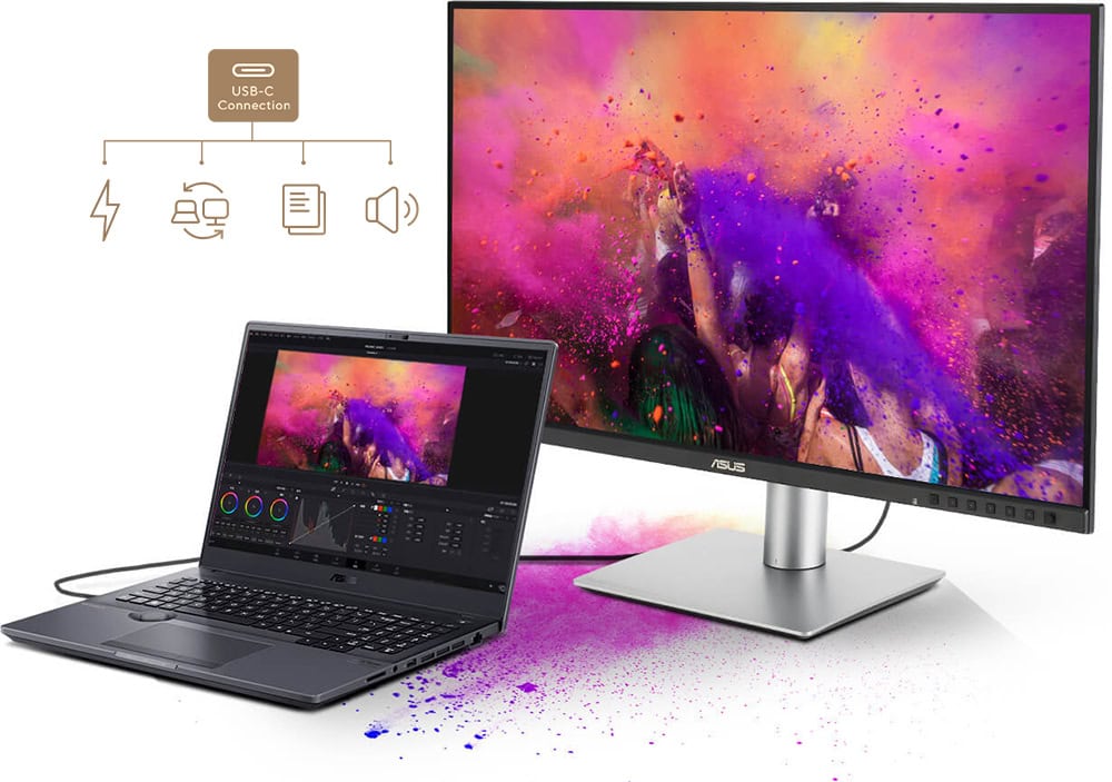 ProArt Display PA278CFRV ASUS ProArt PA278CFRV 27 inç 100Hz 5ms 2K QHD Adaptive Sync IPS Pivot Monitör h18