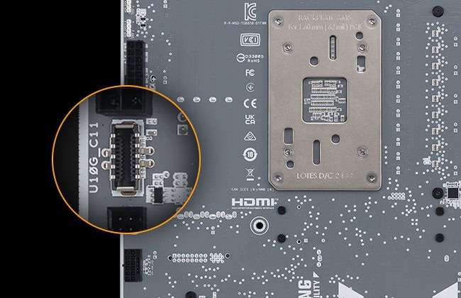 TUF-GAMING-B850-BTF-WIFI-W ASUS TUF GAMING B850-BTF WIFI W 8000MHz (OC) DDR5 Soket AM5 M.2 HDMI DP ATX Anakart h17