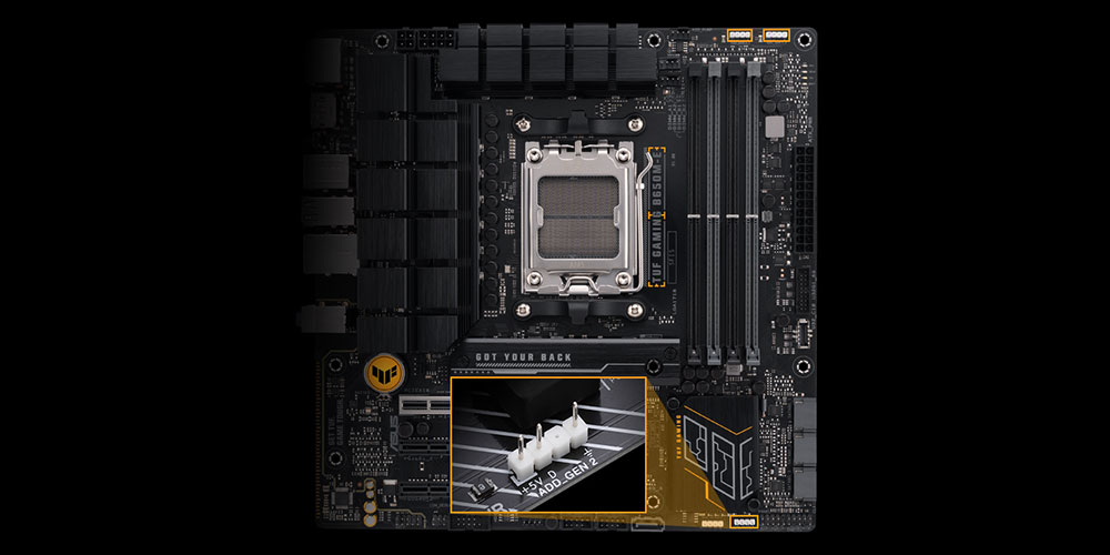 TUF GAMING B650M-E ASUS TUF Gaming B650M-E 6400MHz (OC) DDR5 Soket AM5 M.2 HDMI DP mATX Anakart h26