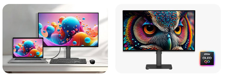 MSI PRO MAX 271UPX12G 26.5 inç 120Hz 0.03ms 4K UHD Adaptive Sync QD-OLED Pivot Monitör h6
