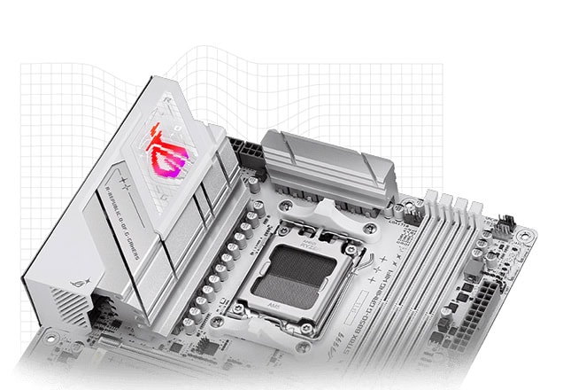 ROG STRIX B850-G GAMING WIFI ASUS ROG STRIX B850-G GAMING WIFI 8000MHz (OC) DDR5 Soket AM5 M.2 HDMI DP mATX Anakart h11