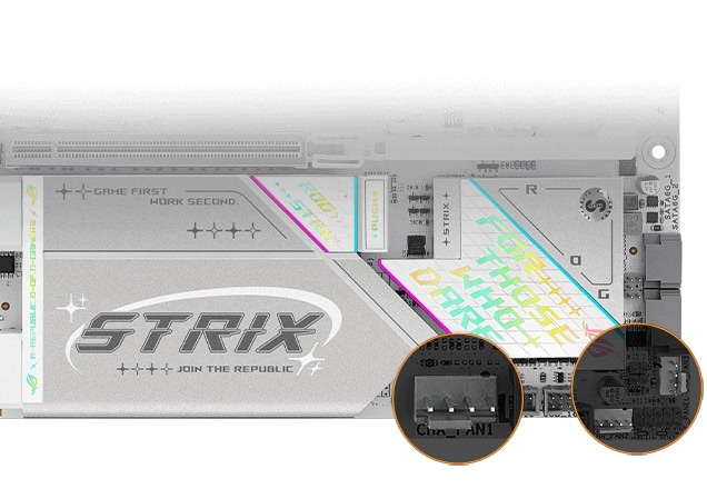 ROG STRIX B850-G GAMING WIFI ASUS ROG STRIX B850-G GAMING WIFI 8000MHz (OC) DDR5 Soket AM5 M.2 HDMI DP mATX Anakart h13