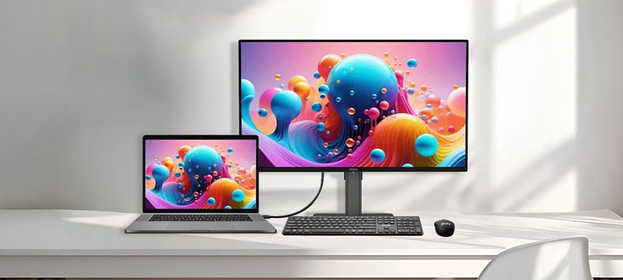 MSI PRO MAX 271UPX12G 26.5 inç 120Hz 0.03ms 4K UHD Adaptive Sync QD-OLED Pivot Monitör h8