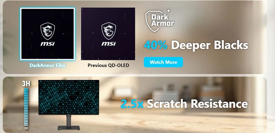 MSI PRO MAX 271UPX12G 26.5 inç 120Hz 0.03ms 4K UHD Adaptive Sync QD-OLED Pivot Monitör h9
