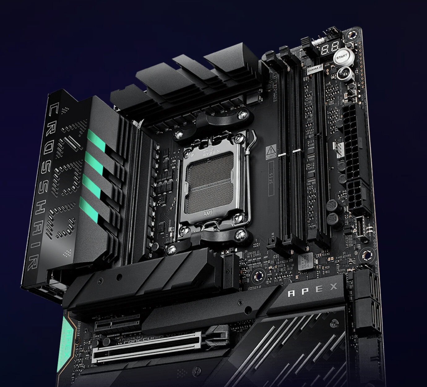 ROG CROSSHAIR X870E APEX asus-rog-crosshair-x870e-apex-9600mhz-oc-ddr5-soket-am5-m-2-type-c-atx-anakart
