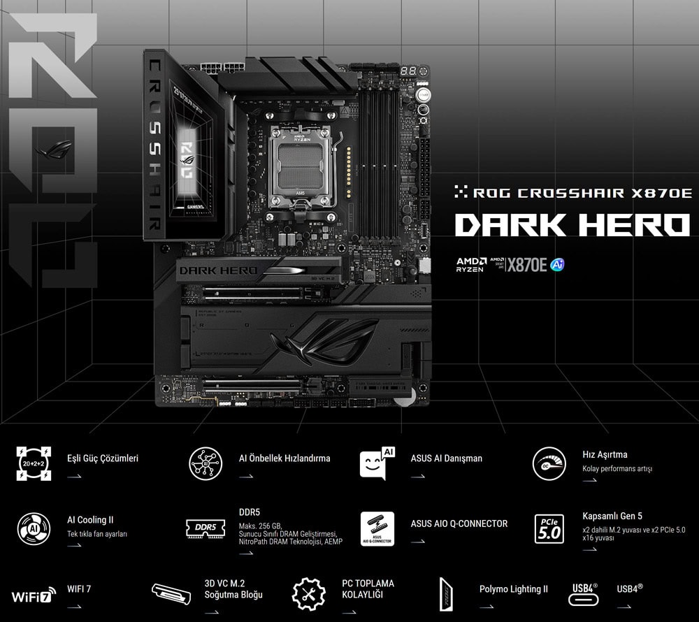 asus-rog-crosshair-x870e-dark-hero-9600mhz-oc-ddr5-soket-am5-m-2-hdmi-usb4-atx-anakart