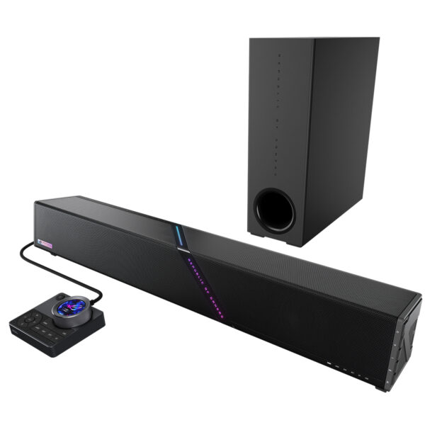 Asus Rog Gjallar Rgb 2 1 2 Surround Dolby Atmos Bluetooth Gaming Soundbar 3