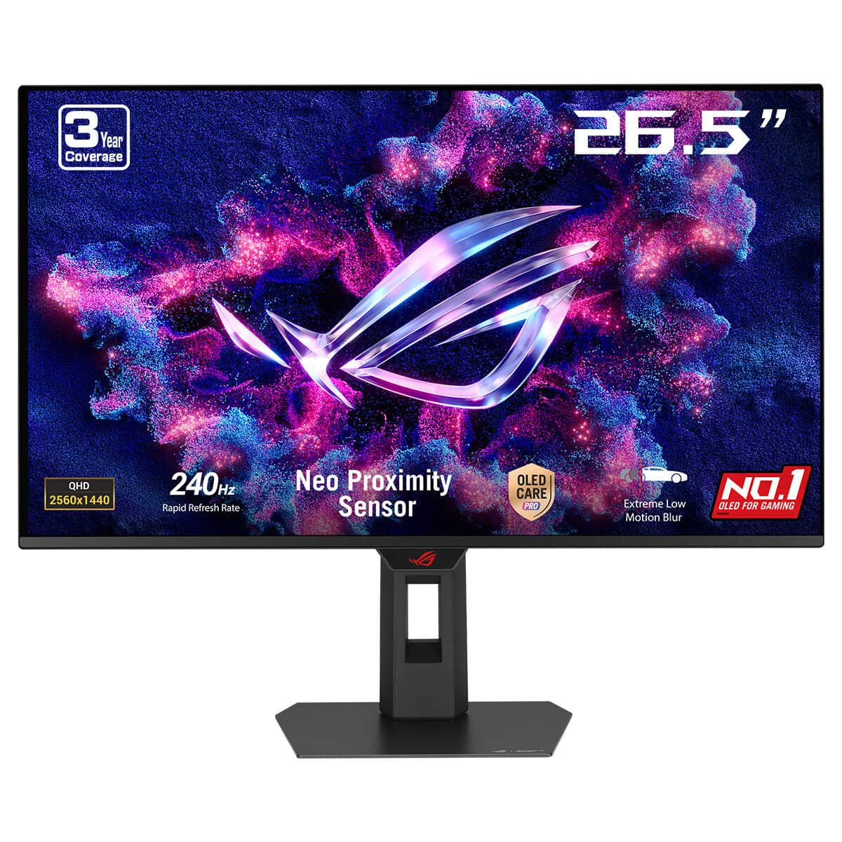 Asus Rog Strix Oled Xg27aqdmesz 26 5 Inc 240hz 0 03ms 2k Qhd Adaptive Sync Qd Oled Pivot Gaming Monitor Fc1